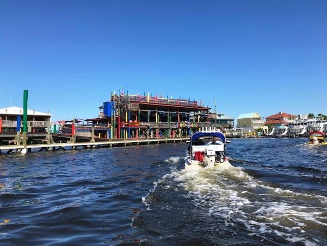 New to me Cat Boat tour-one of many reasons to visit Alabama beaches.