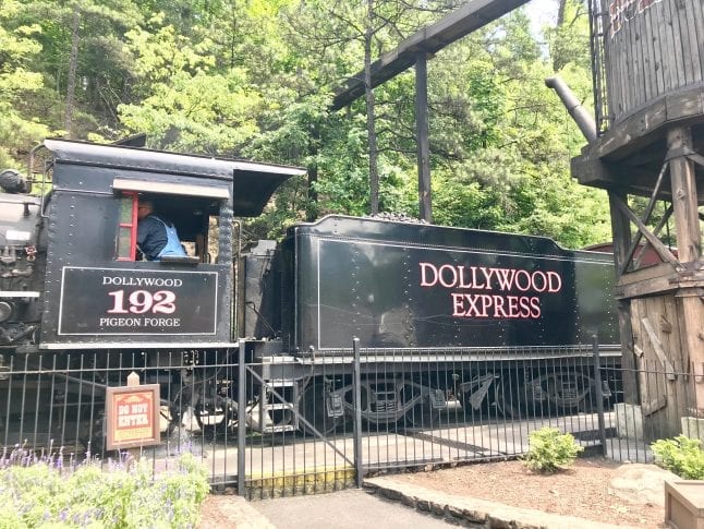 Train called the Dollywood Express at Dollywood