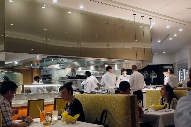 A look into the kitchen at California Grill.