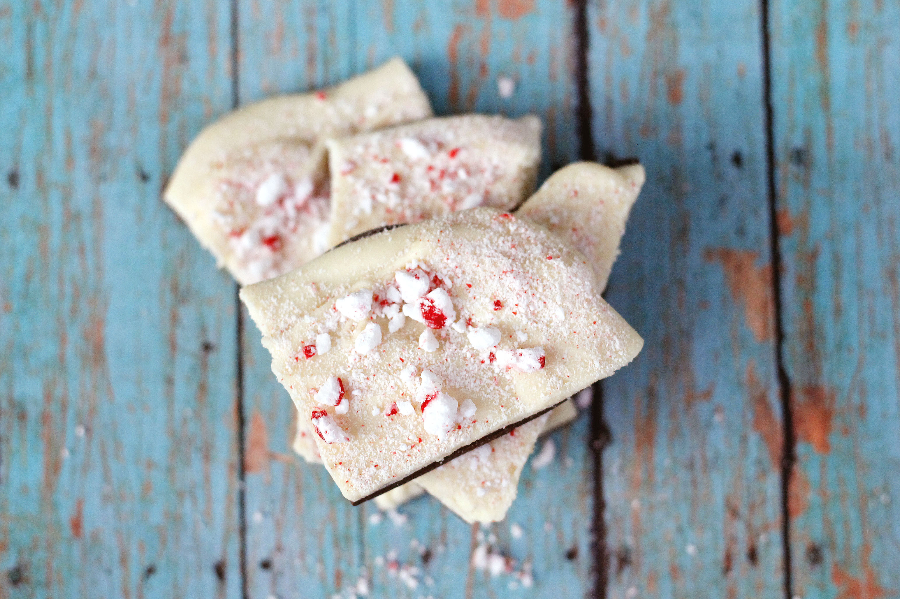 Chocolate peppermint bark is the perfect gift giving treat!
