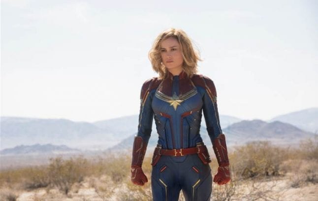 Brie Larson stars in Captain Marvel