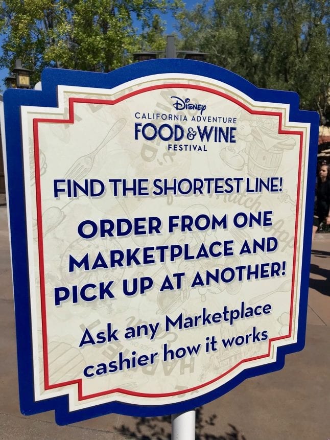 Maximize your time at the Disney California Food and Wine festival with this awesome, line-skipping tip!