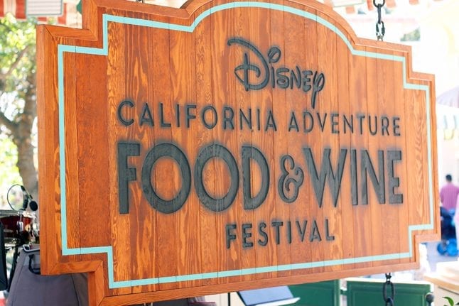 Disney California Food and Wine Festival Signage