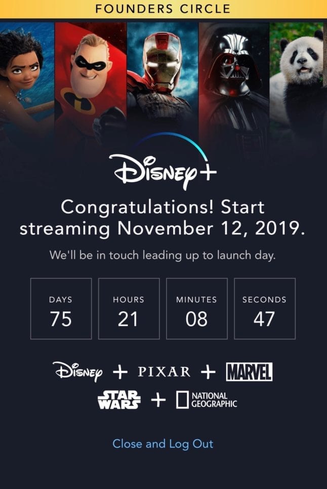 Disney Plus begins streaming November 12.