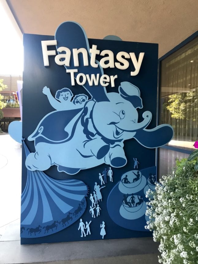Fantasy Tower is the main building of the Disneyland Hotel.